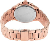 Michael Kors Everest Chronograph Silver Dial Rose Gold Steel Strap Watch For Women - MK7213 Authentic Buy Shop Now