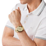 Michael Kors Runway Gold Dial Gold Steel Strap Watch for Men - MK8077 Authentic Buy Shop Now