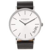 Coach Perry White Dial Black Leather Strap Watch for Women - 14503115 Authentic Buy Shop Now