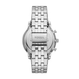 Fossil Neutra Chronograph Blue Dial Silver Steel Strap Watch for Men - FS6025 Authentic Buy Shop Now