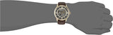 Fossil Townsman Automatic Skeleton Gold Dial Brown Leather Strap Watch for Men - ME3043 Authentic Buy Shop Now