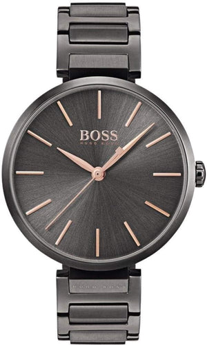 Hugo Boss Allusion Quartz Grey Dial Grey Steel Strap Watch For Men - 1502416 Authentic Buy Shop Now