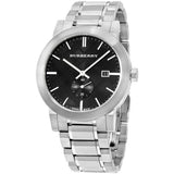 Burberry The City Black Dial Silver Steel Strap Watch for Men - BU9901 Authentic Buy Shop Now