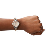 Fossil Georgia Bone Grey Dial Beige Leather Strap Watch for Women - ES2830 Authentic Buy Shop Now