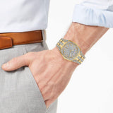 Bulova Phantom Crystal Silver Dial Two Tone Steel Strap Watch for Men - 98B323 Authentic Buy Shop Now