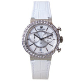 Swarovski Citra Sphere Chronograph White Dial White Leather Strap Watch for Women - 5027127 Authentic Buy Shop Now