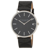 Coach Charles Black Dial Black Leather Strap Watch for Men - 14602157 Authentic Buy Shop Now