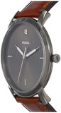 Fossil The Minimalist 3H Grey Dial Brown Leather Strap Watch for Men - FS5479 Authentic Buy Shop Now