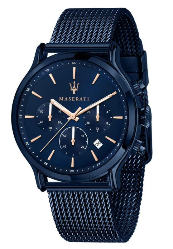 Maserati Epoca Analog Blue Dial Blue Mesh Bracelet Watch For Men - R8873618010 Authentic Buy Shop Now