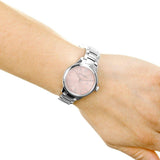 Burberry The Classic Pink Dial Silver Steel Strap Watch for Women - BU10111 Authentic Buy Shop Now