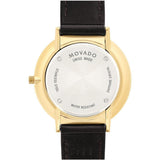 Movado Ultra Slim Blue Dial Brown Leather Strap Watch For Women - 0607092 Authentic Buy Shop Now