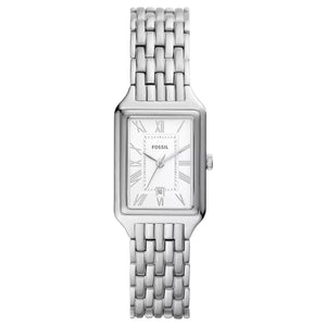 Fossil Raquel Three Hand Date White Dial Silver Steel Strap Watch for Women - ES5221 Authentic Buy Shop Now