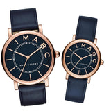 Marc Jacobs Roxy Navy Blue Dial Navy Blue Leather Strap Watch for Women - MJ1539 Authentic Buy Shop Now
