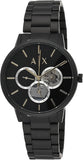 Armani Exchange Cayde Chronograph Black Dial Black Steel Strap Watch for Men - AX2748 Authentic Buy Shop Now