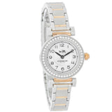 Coach Madison Crystals Silver Dial Two Tone Steel Strap Watch for Women - 14502404 Authentic Buy Shop Now