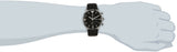 Emporio Armani Gianni Chronograph Black Dial Black Leather Strap Watch For Men - AR0397 Authentic Buy Shop Now