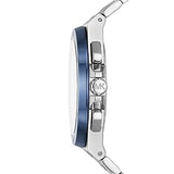 Michael Kors Lennox Chronograph Blue Dial Silver Steel Strap Watch For Men - MK8938 Authentic Buy Shop Now