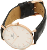 Daniel Wellington Classic Reading White Dial Black Leather Strap Watch For Men - DW00100014 Authentic Buy Shop Now