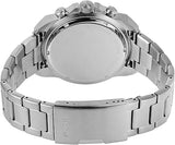 Fossil Bronson Chronograph Red Dial Silver Steel Strap Watch for Men - FS5878 Authentic Buy Shop Now