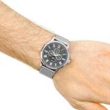 Guess Delancey Black Dial Silver Mesh Bracelet Watch for Men - W0871G1 Authentic Buy Shop Now