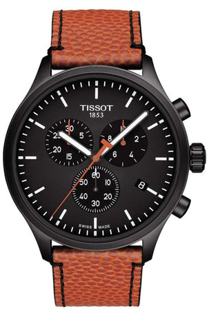 Tissot Chrono XL NBA Special Edition Black Dial Brown Leather Strap Watch for Men - T116.617.36.051.12 Authentic Buy Shop Now