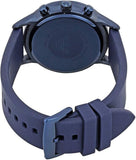 Emporio Armani Renato Chronograph Silver Dial Blue Silicone Strap Watch For Men - AR11026 Authentic Buy Shop Now