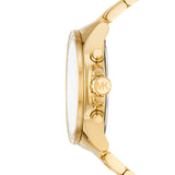 Michael Kors Wren Chronograph Gold Dial Gold Steel Strap Watch for Women - MK7428 Authentic Buy Shop Now