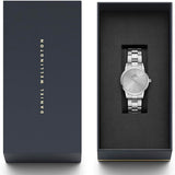 Daniel Wellington Iconic Link Unitone Silver Dial Silver Steel Strap Watch For Women - DW00100402 Authentic Buy Shop Now