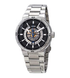 Oris TT1 Engine Date Skeleton Black Dial Silver Steel Strap Watch for Men - 0173377524124-0782408 Authentic Buy Shop Now