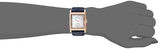 Movado Heritage Mother of Pearl White Dial Blue Leather Strap Watch For Women - 3650052 Authentic Buy Shop Now