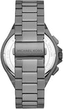 Michael Kors Lennox Chronograph Quartz Grey Dial Grey Steel Strap Watch For Men - MK9102 Authentic Buy Shop Now