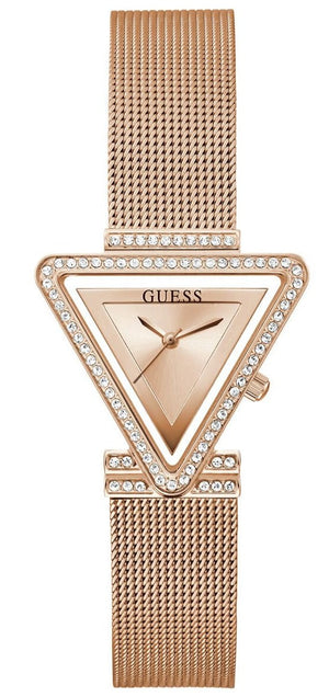 Guess Fame Diamonds Rose Gold Dial Rose Gold Mesh Bracelet Watch for Women - GW0508L3 Authentic Buy Shop Now