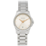 Gucci G Timeless Quartz Champagne Dial 27mm Watch For Women - YA126593 Authentic Buy Shop Now