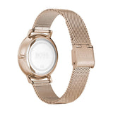 Hugo Boss Infinity Carnation Gold Dial Gold Mesh Bracelet Watch for Women - 1502519 Authentic Buy Shop Now