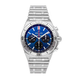 Breitling Chronomat B01 42mm Blue Dial Silver Steel Strap Watch for Men - AB0134101C1A1 Authentic Buy Shop Now
