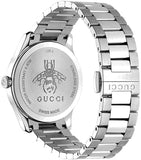 Gucci G Timeless Quartz Black Dial Silver Steel Strap Watch For Women - YA1264136 Authentic Buy Shop Now