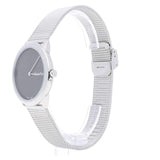 Calvin Klein Minimal Grey Dial Silver Mesh Bracelet Watch for Women - K3M221Y3 Authentic Buy Shop Now