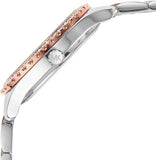 Michael Kors Layton Three Hand Pink Dial Two Tone Steel Strap Watch For Women - MK6894 Authentic Buy Shop Now