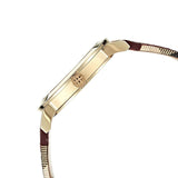 Burberry The City Gold Dial Orange Leather Strap Watch for Women - BU9017 Authentic Buy Shop Now