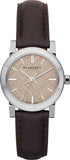 Burberry The City Beige Dial Brown Leather Strap Watch for Women - BU9208 Authentic Buy Shop Now