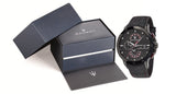 Maserati Ingegno Chronograph Black Dial Black Leather Strap Watch For Men - R8871619003 Authentic Buy Shop Now