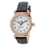 Coach Madison White Dial Black Leather Strap Watch for Women - 14503396 Authentic Buy Shop Now
