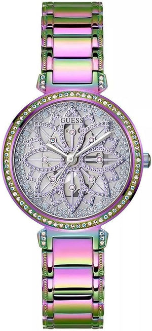 Guess Lily Analog Purple Dial Purple Steel Strap Watch For Women - GW0528L4 Authentic Buy Shop Now