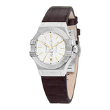 Maserati Potenza Silver Dial Brown Leather Strap Watch For Women - R8851108506 Authentic Buy Shop Now