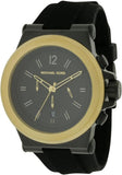 Michael Kors Dylan Chronograph Quartz Black Dial Black Rubber Strap Watch For Men - MK8383 Authentic Buy Shop Now