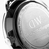 Daniel Wellington Dapper Sheffield White Dial Black Leather Strap Watch For Women - DW00100096 Authentic Buy Shop Now