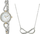 Bulova Analog Crystals Mother of Pearl Dial Silver Steel Strap Watch for Women - 98X109 Authentic Buy Shop Now