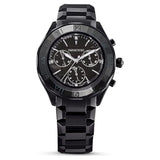 Swarovski Dextera Chronograph Black Dial Black Steel Strap Watch for Women - 5641393 Authentic Buy Shop Now