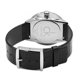 Calvin Klein Accent Black Dial Black Leather Strap Watch for Women - K2Y2Y1C3 Authentic Buy Shop Now