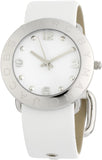 Marc Jacobs Amy White Dial White Leather Strap Watch for Women - MBM1136 Authentic Buy Shop Now